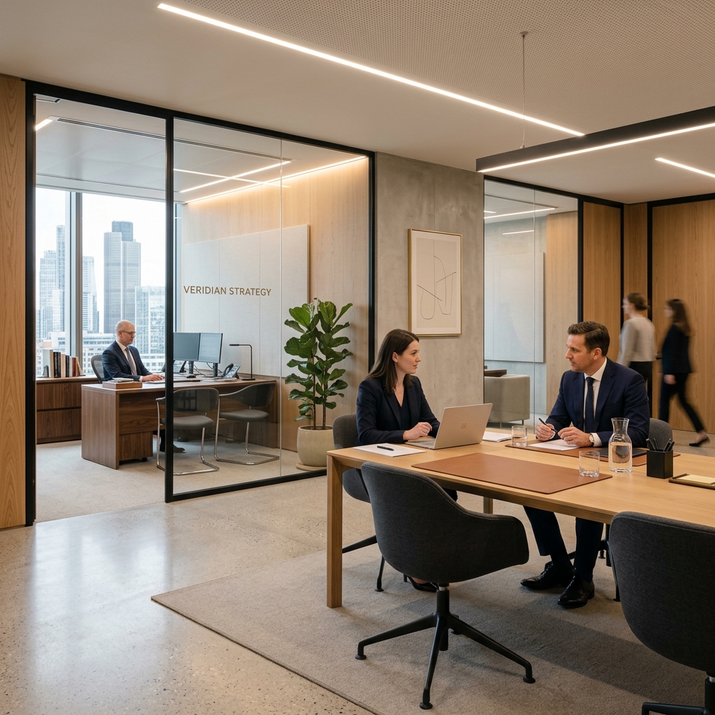 Réunion de travail dans les bureaux du cabinet AB Odyssée